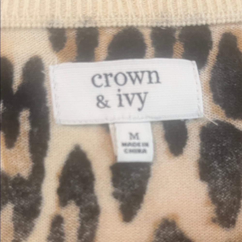 Crown & Ivy Animal Print Sweater - Picture 3 of 9